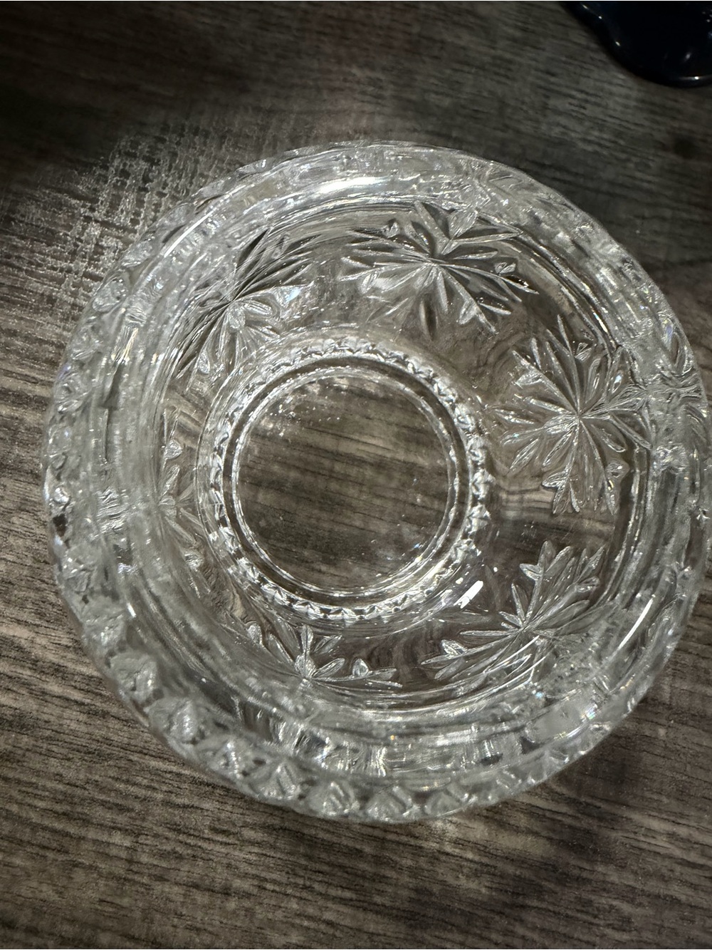 PARTYLITE #P7405 SALZBURG 24% LEAD CRYSTAL CANDLE HOLDER / 3 PC STACKABLE - Picture 7 of 11